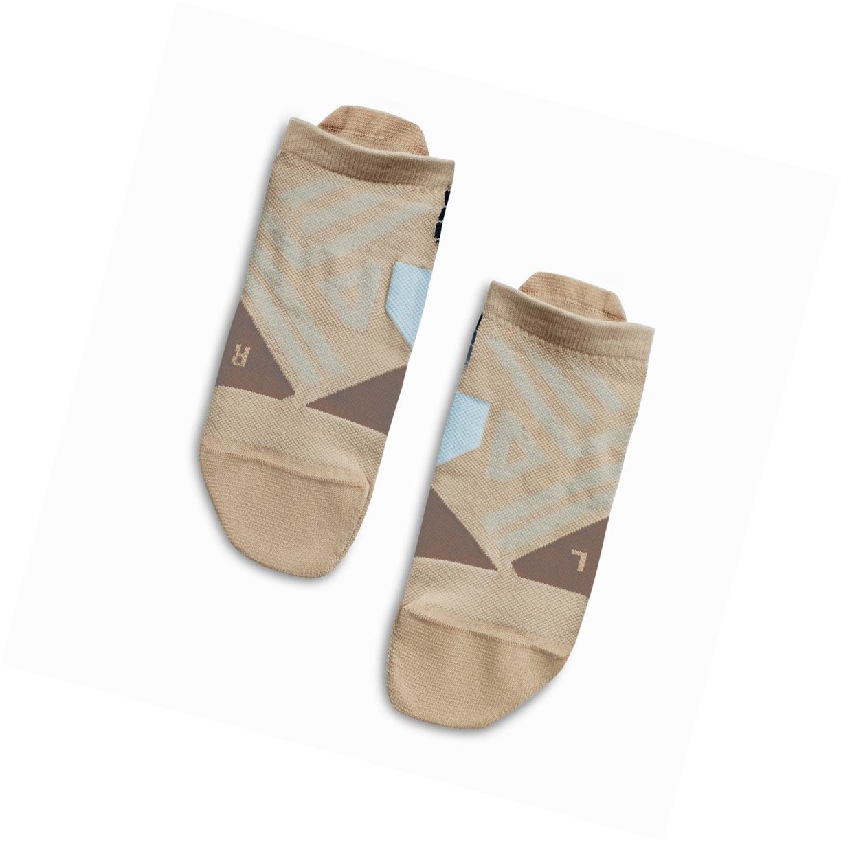Calze Running Donna On Low Marroni Rosa Grigie | 05YWUDSOG