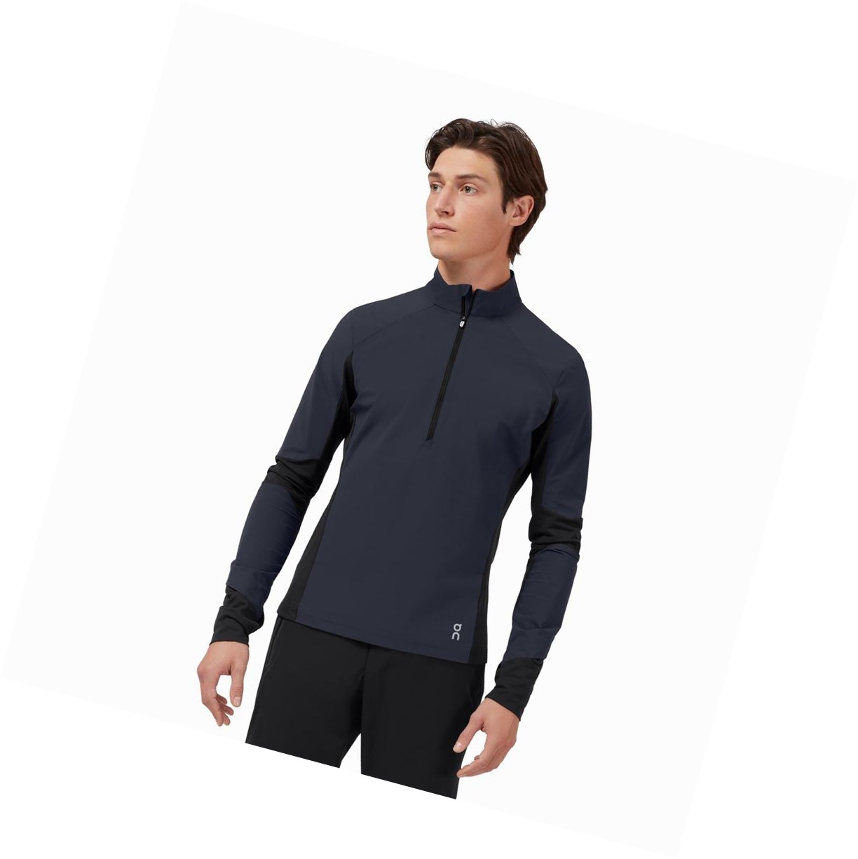 Camicie Uomo On Trail Breaker Blu Marino Nere | 87DFULHCX
