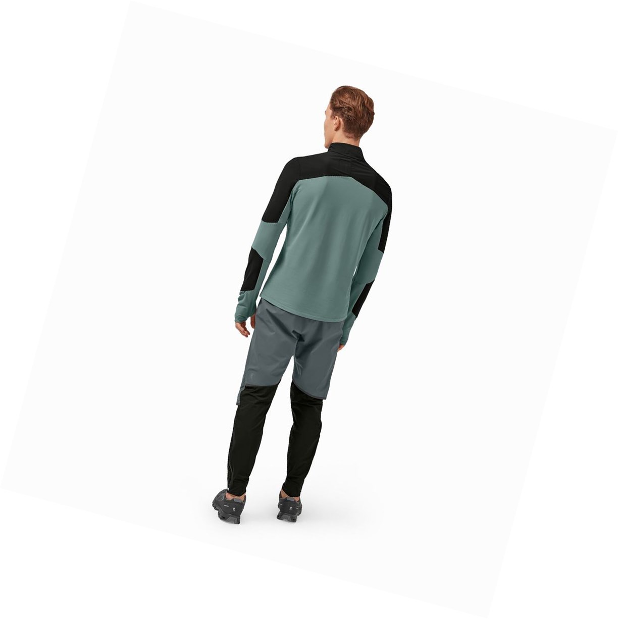 Camicie Uomo On Trail Breaker Nere Verde Oliva | 94KINWZYO
