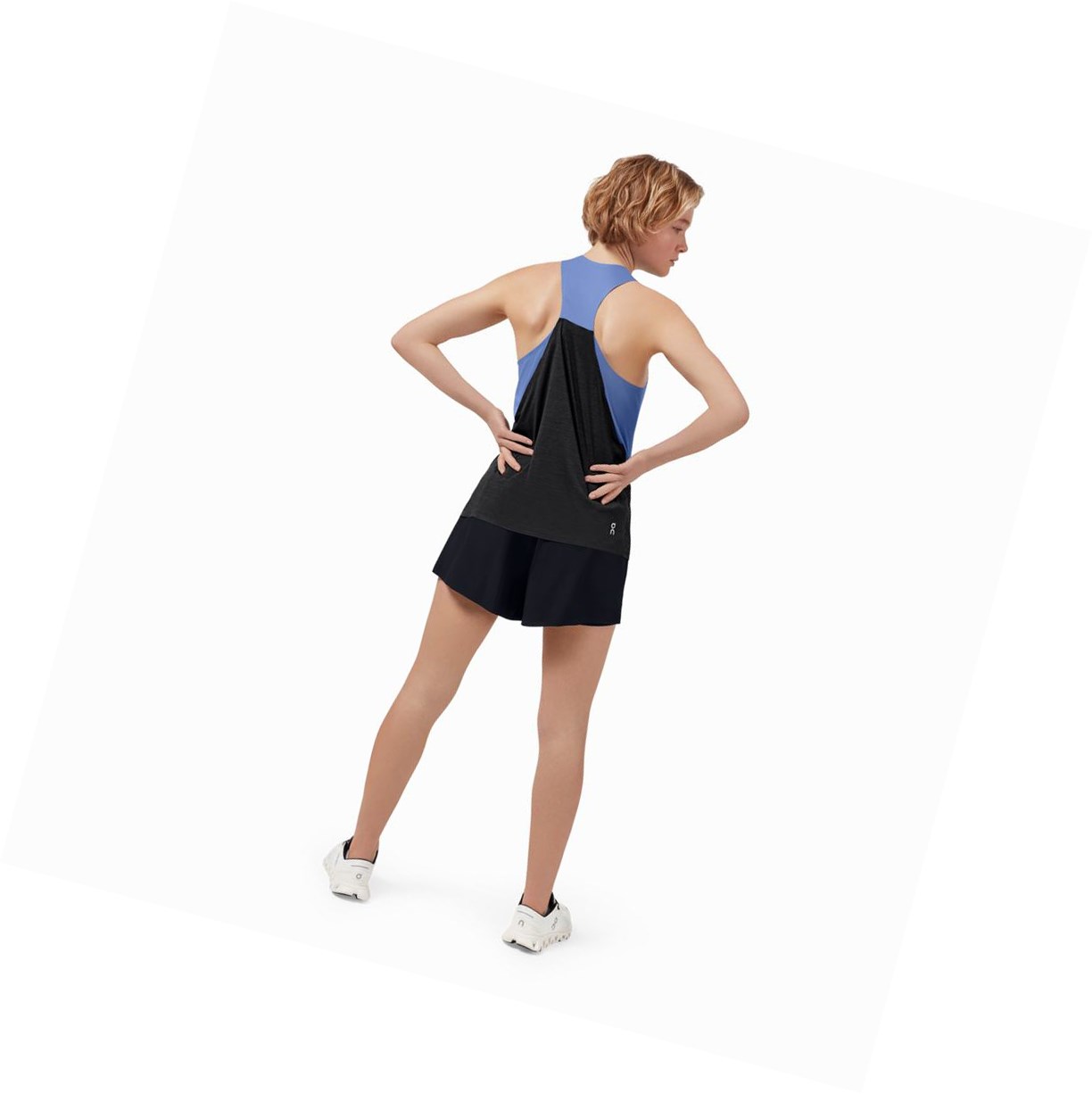 Canotta Donna On Tank-T Blu Nere | 18VOCLJMZ