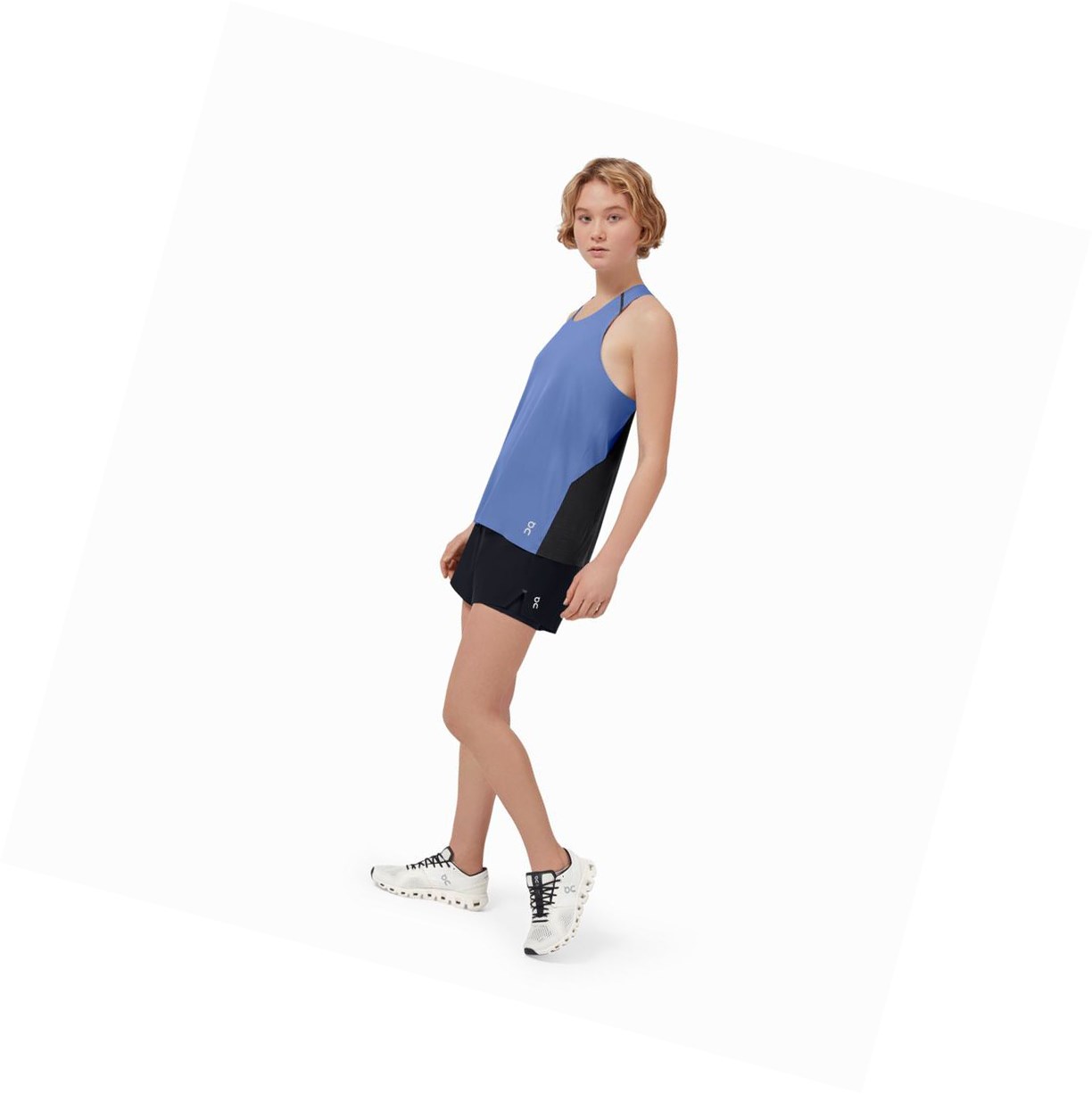 Canotta Donna On Tank-T Blu Nere | 18VOCLJMZ