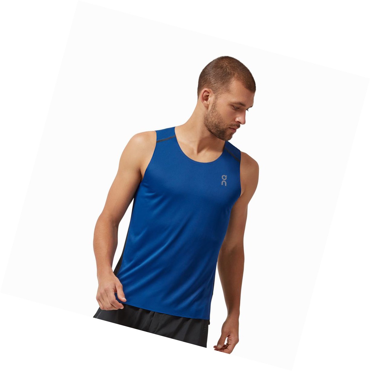Canotta Uomo On Tank-T Indaco Nere | 63SIDVLNF