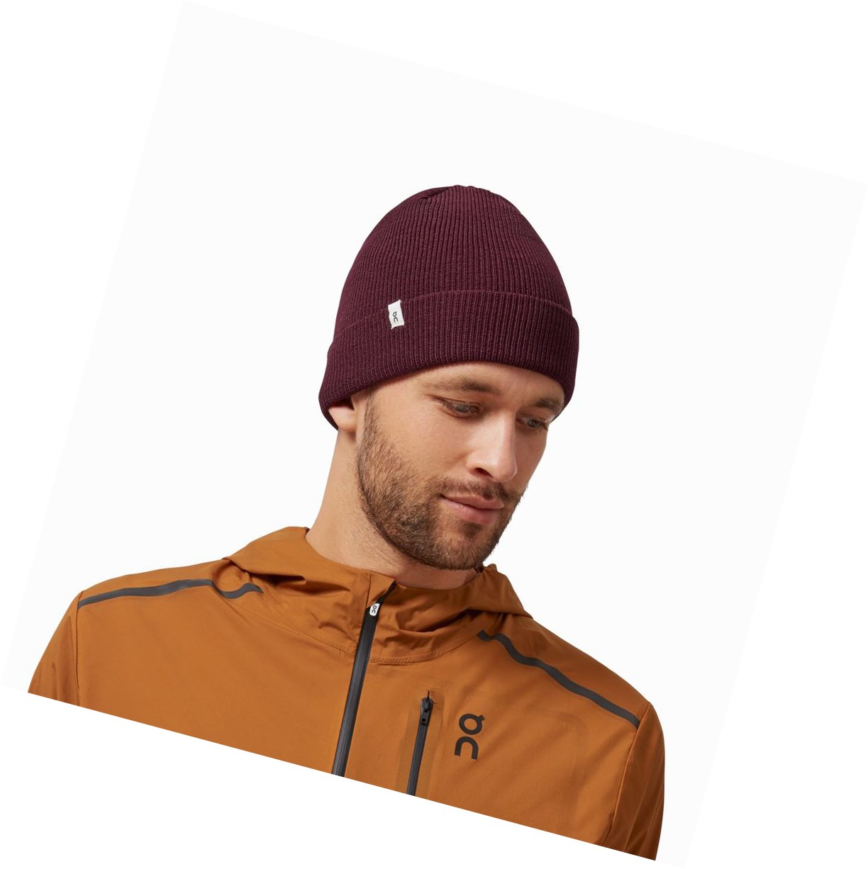 Cappelli Uomo On Merino Beanie Rosse | 14ALQYOWM