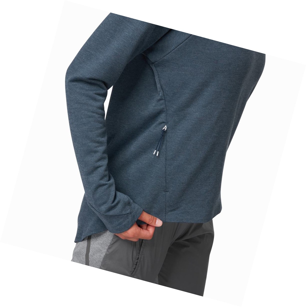 Felpa Con Cappuccio Donna On Ginnastica & Corsa Blu Marino | 34CRAIVDU