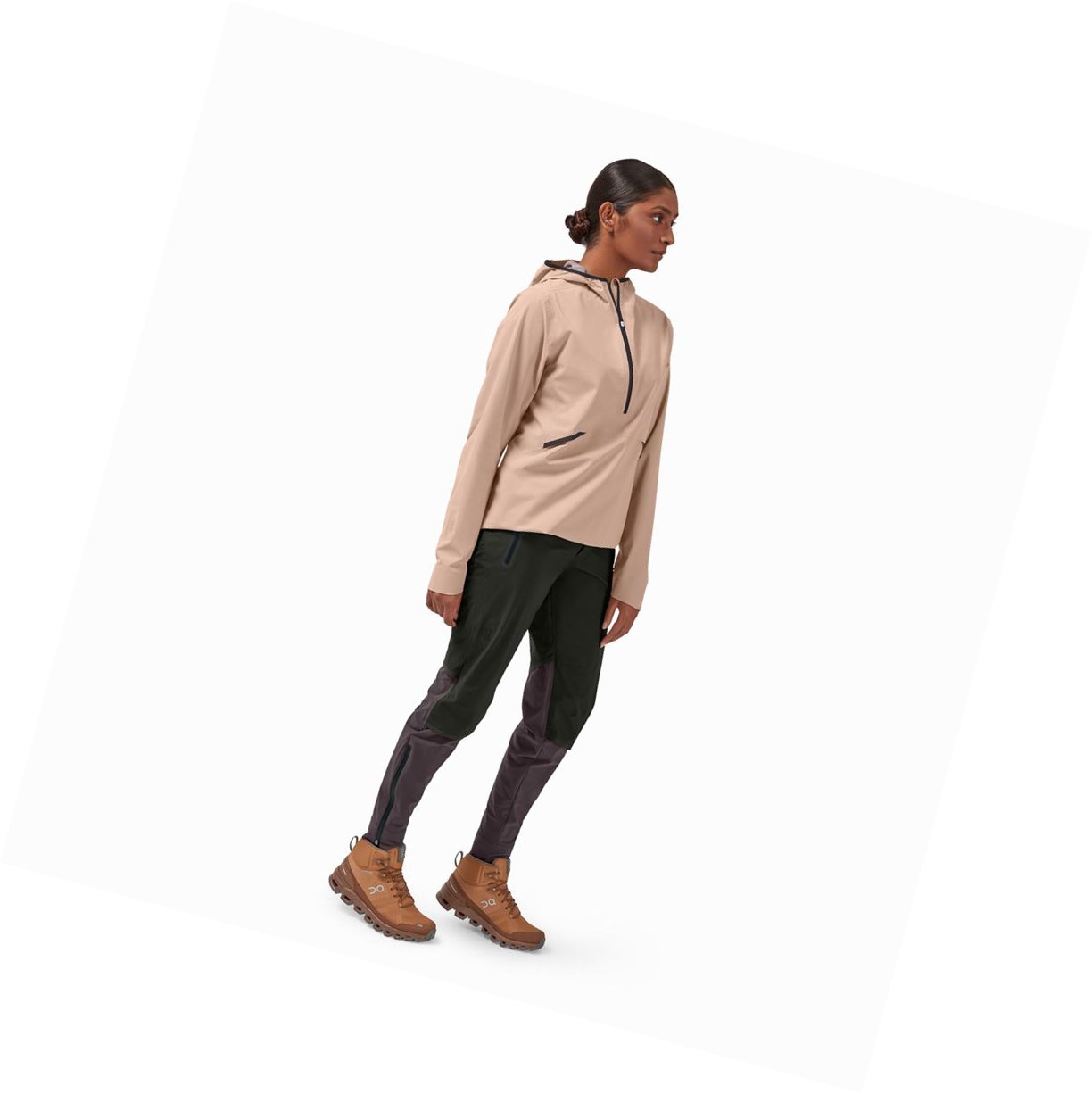 Giacca Donna On Impermeabili Anorak Marroni Rosa | 60TJRZYGU