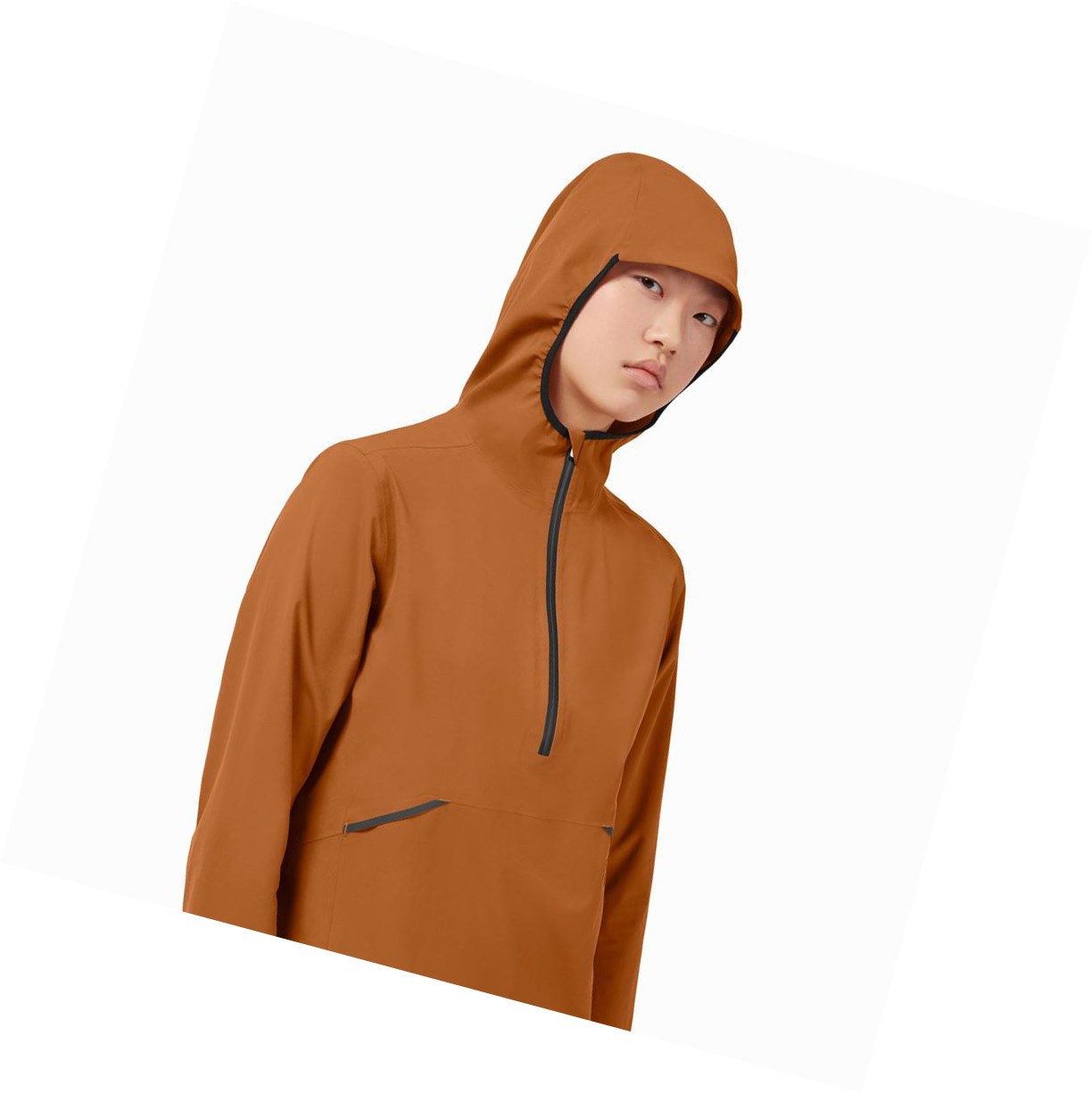 Giacca Donna On Impermeabili Anorak Marroni | 74LUQHTJP