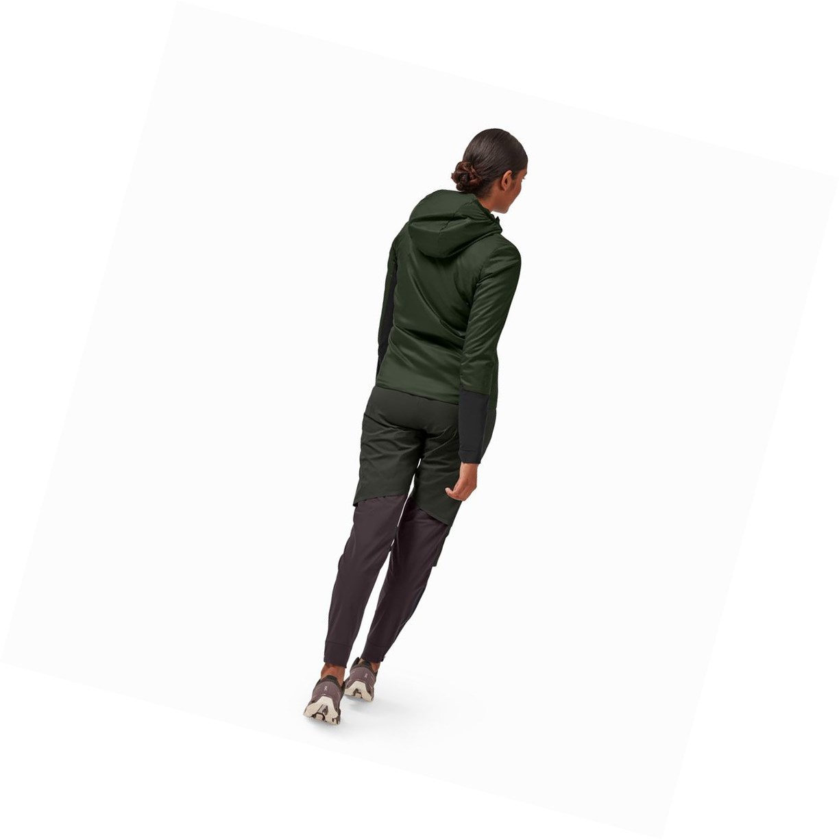 Giacca Donna On Insulator Verdi Scuro Nere | 36FOQEIZN