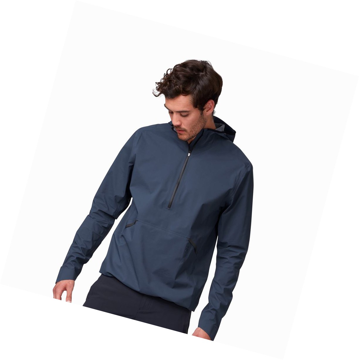 Giacca Uomo On Impermeabili Anorak Blu Marino | 35CORPLBK