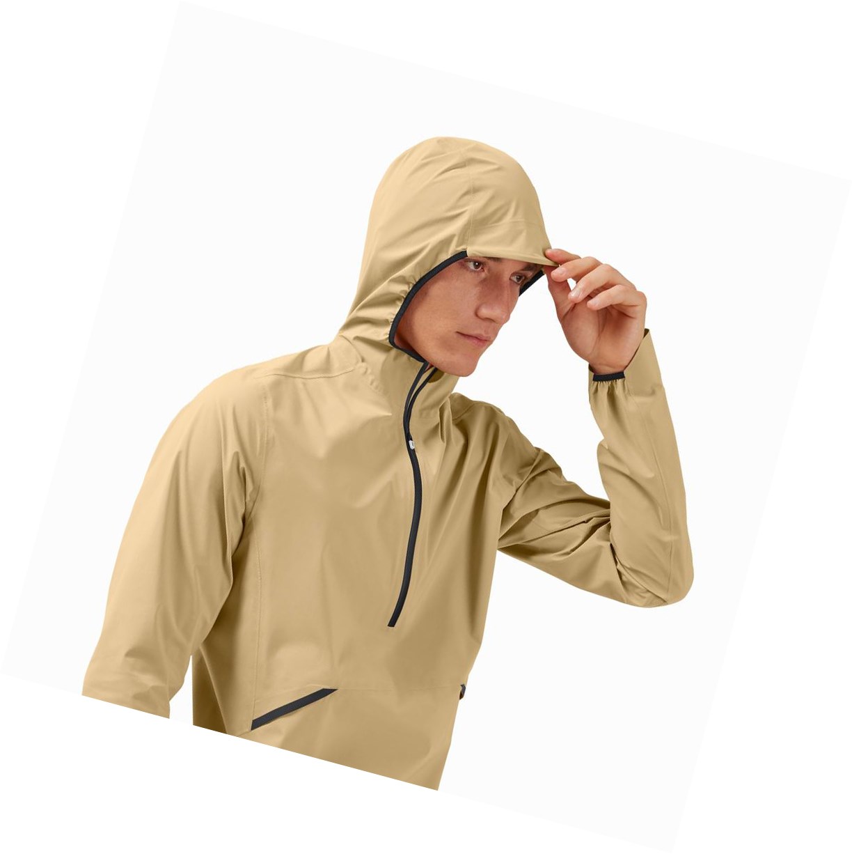 Giacca Uomo On Impermeabili Anorak Marroni | 16EOBZUSK