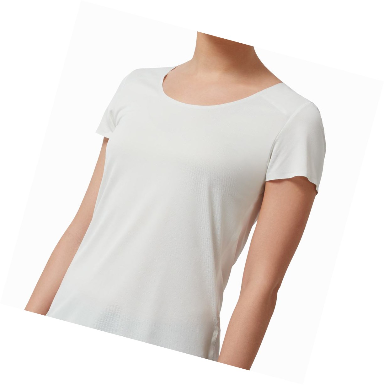 Magliette Donna On Performance Long-T Beige Bianche | 23OZLVYMX