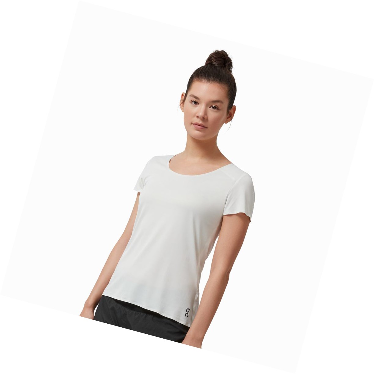 Magliette Donna On Performance Long-T Beige Bianche | 23OZLVYMX