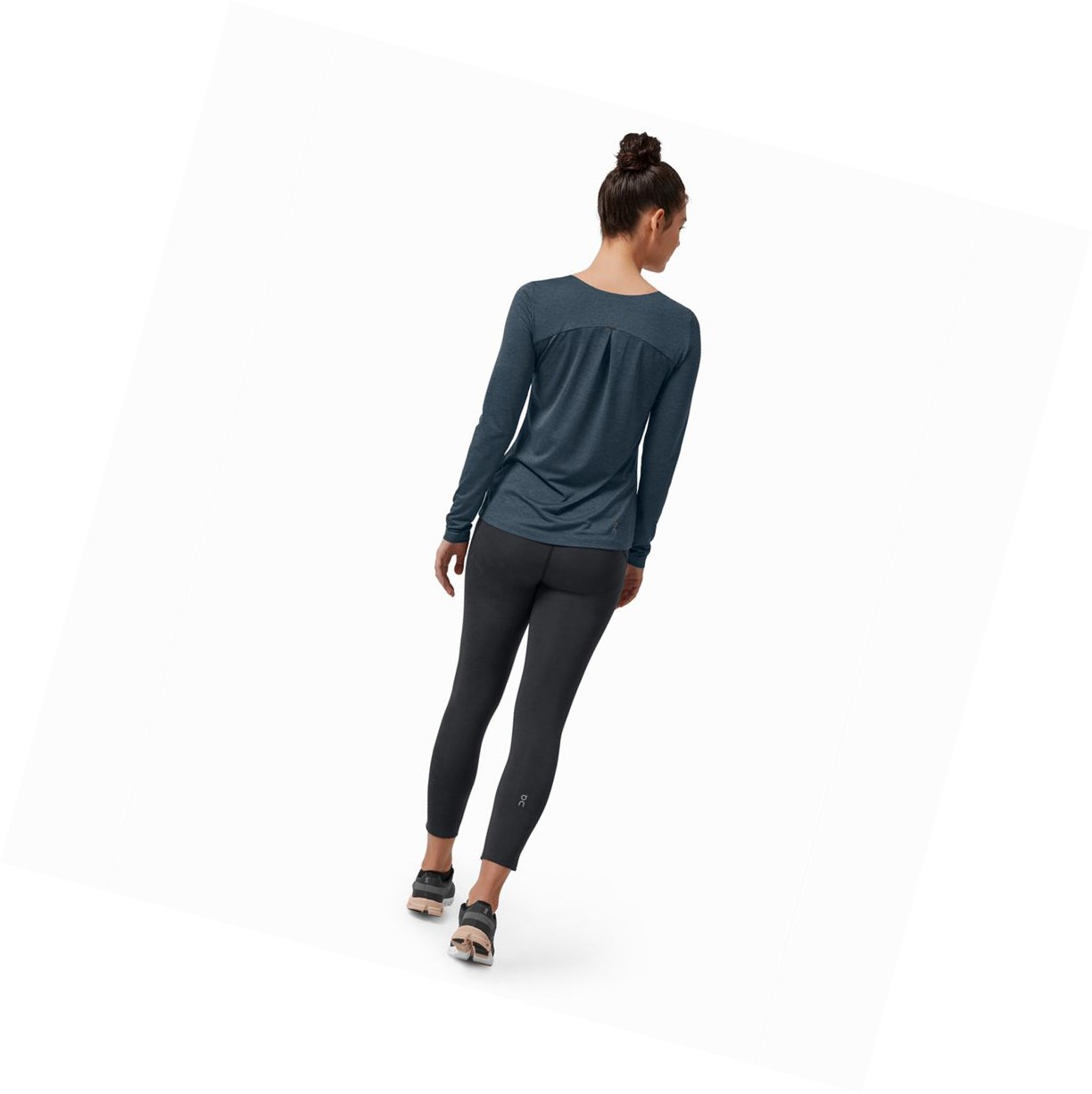 Magliette Donna On Performance Long-T Blu Marino | 68XGQYDFJ