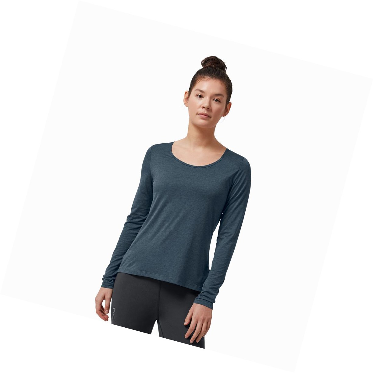 Magliette Donna On Performance Long-T Blu Marino | 68XGQYDFJ