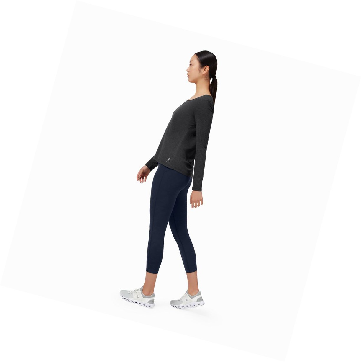 Magliette Donna On Performance Long-T Nere | 27PWYZHVG