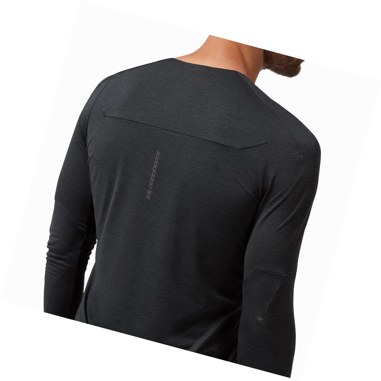 Magliette Uomo On Performance Long-T Nere | 37QSACJXE