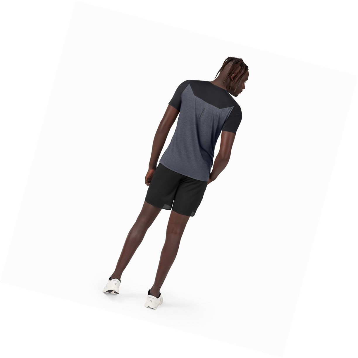 Magliette Uomo On Performance Long-T Nere | 68QADFIMC