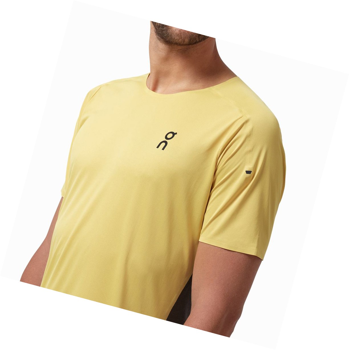 Magliette Uomo On Performance Long-T Senape | 04WIJHDTE