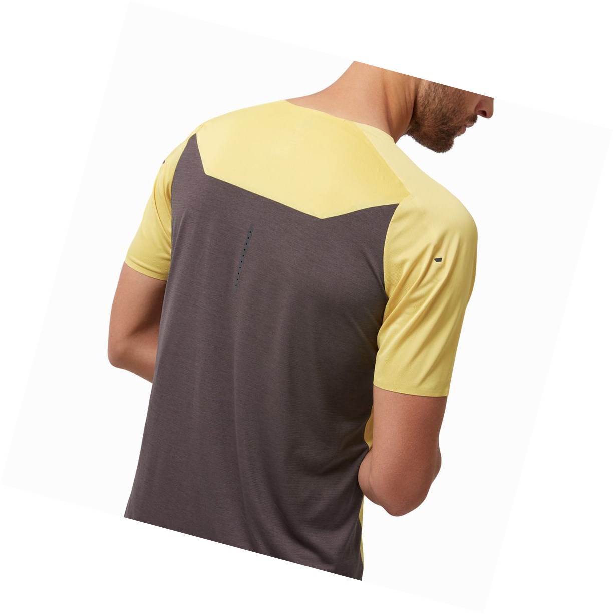 Magliette Uomo On Performance Long-T Senape | 04WIJHDTE