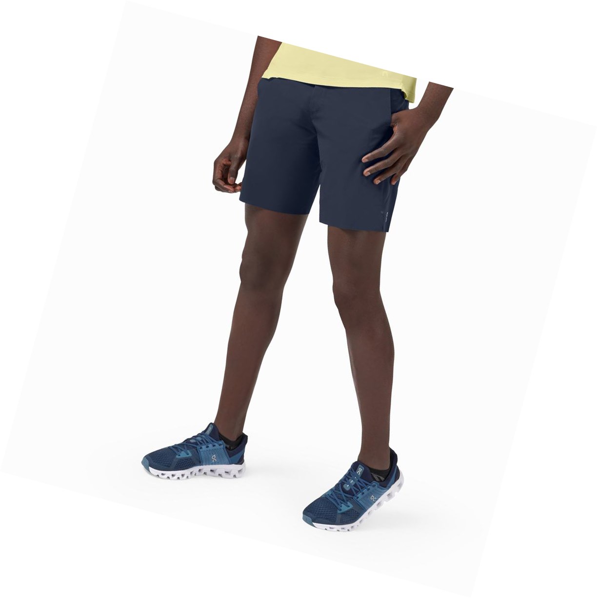 Pantaloncini Da Corsa Uomo On Ibrido Blu Marino | 19QEHOLTX