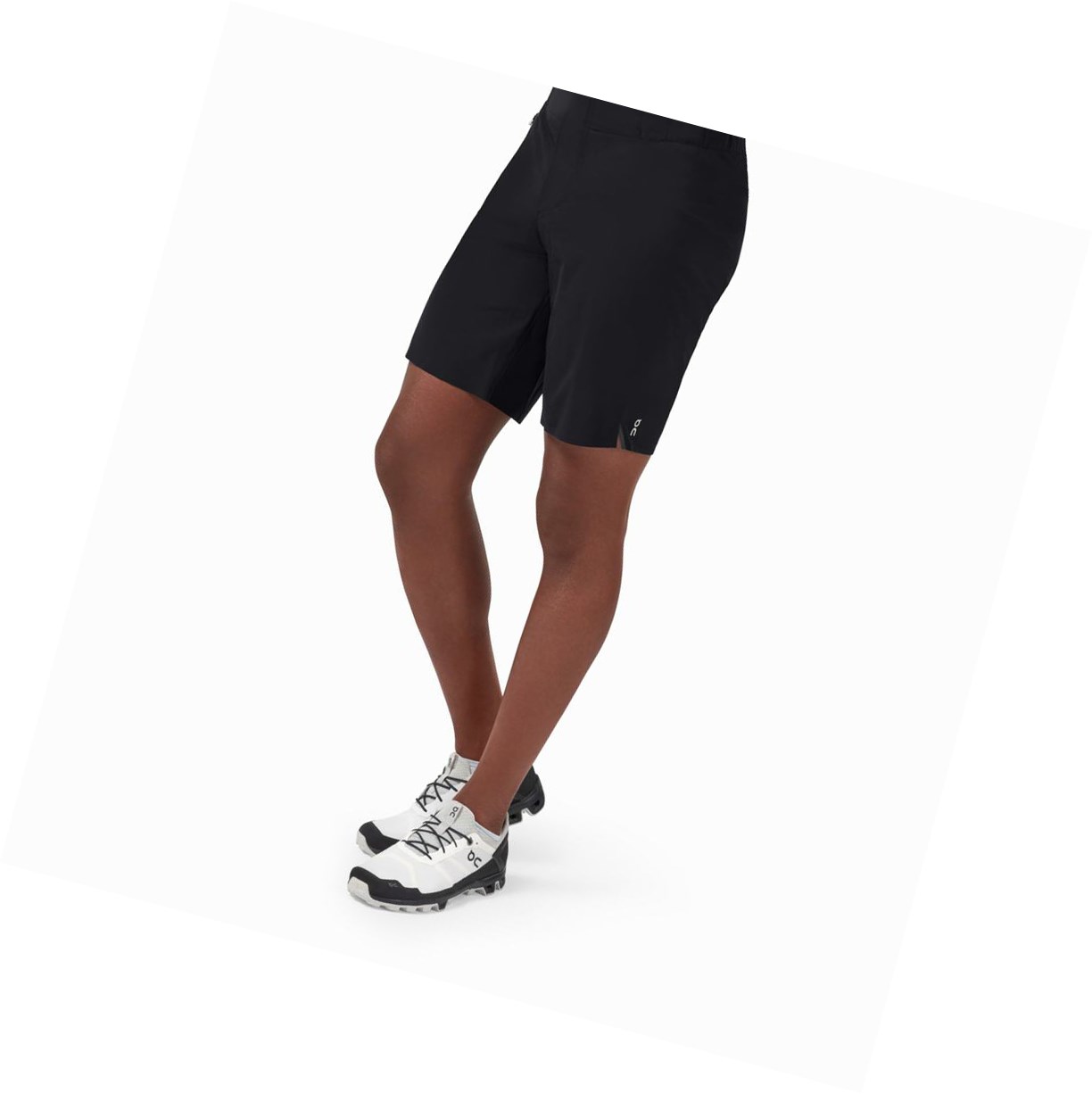 Pantaloncini Da Corsa Uomo On Impermeabili Nere | 98MLGWBPF