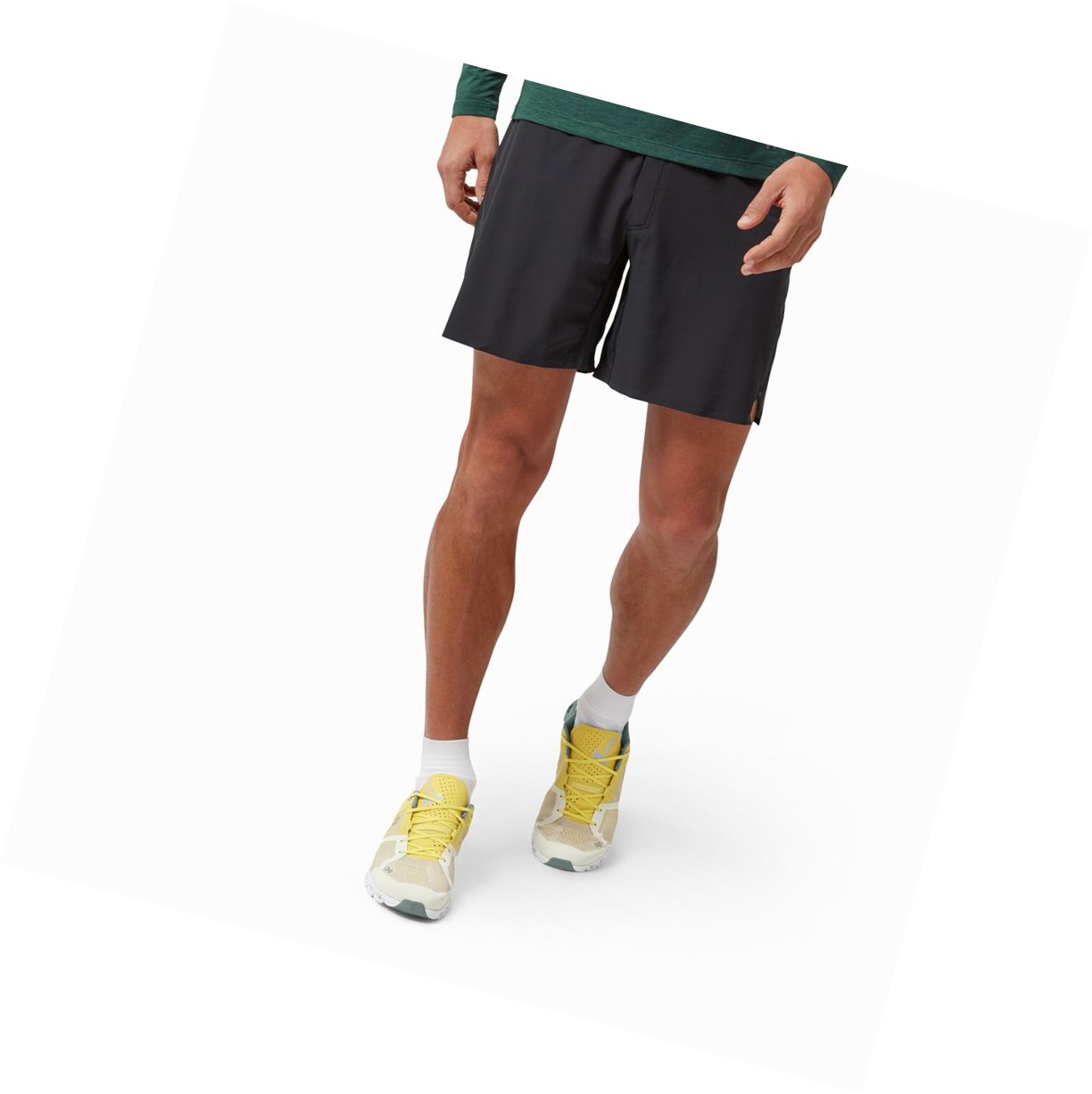 Pantaloncini Da Corsa Uomo On Leggere Nere | 74TJYEGQX