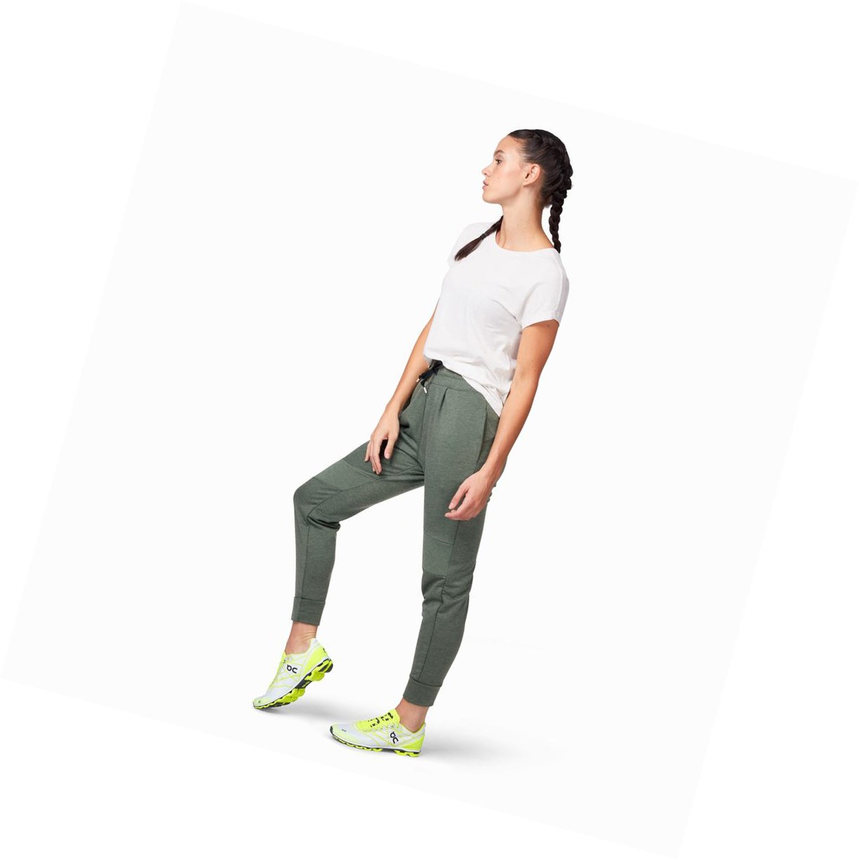 Pantaloni Della Tuta Donna On Sweat Verde Oliva | 48YOMIZXE