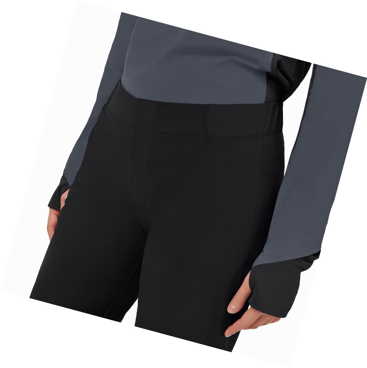 Pantaloni Donna On Impermeabili Nere | 50BFLXWRQ