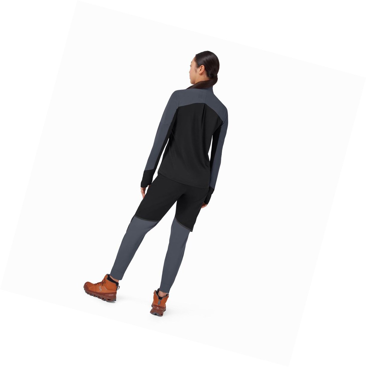 Pantaloni Donna On Impermeabili Nere | 50BFLXWRQ