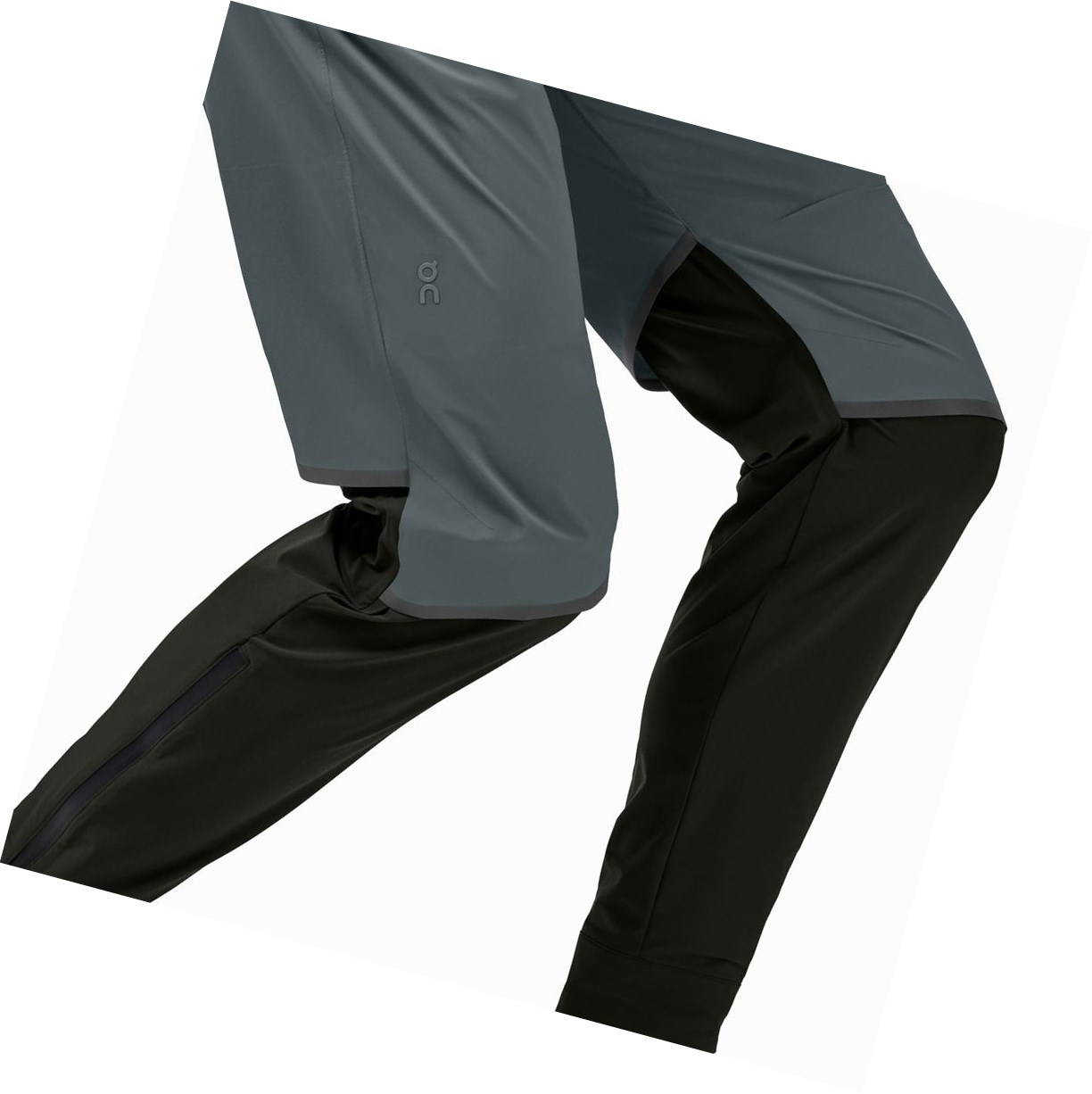 Pantaloni Uomo On Impermeabili Grigie Nere | 70WAVLYXN