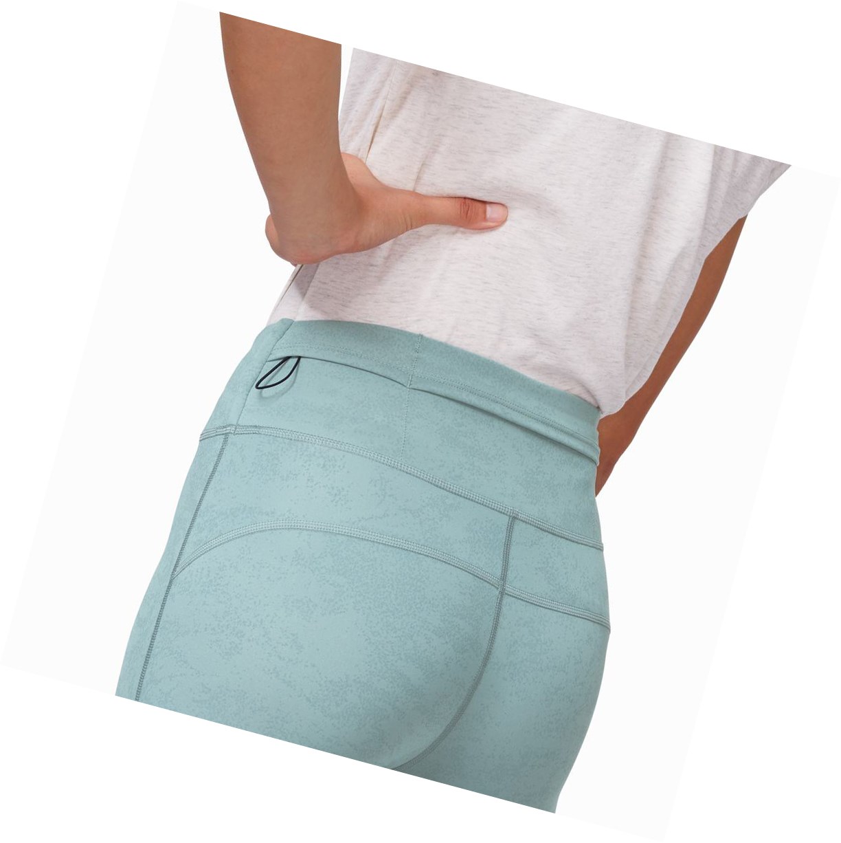 Running Leggings Donna On Tights 7/8 Verde Oliva | 96DCBMIYQ