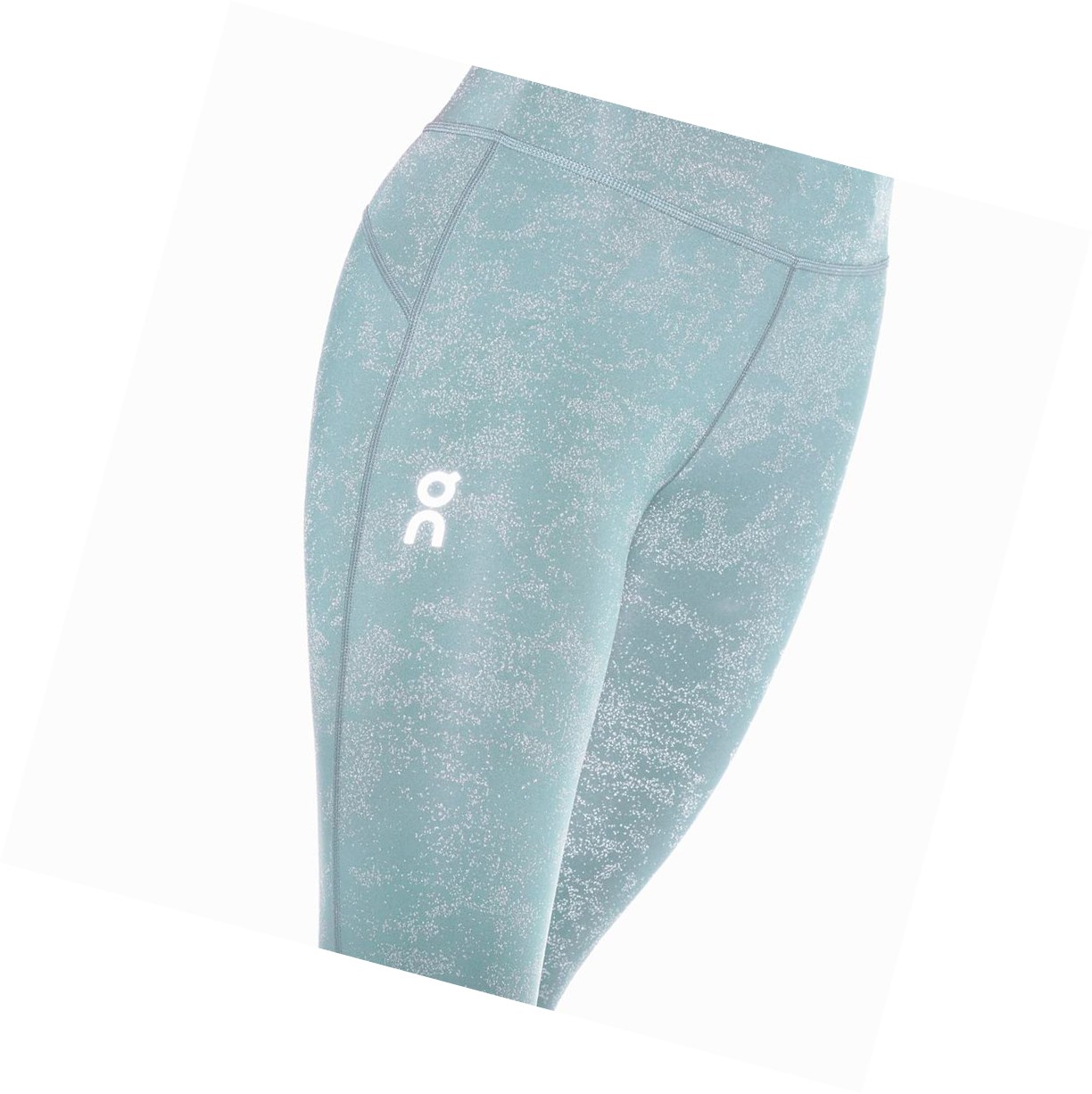 Running Leggings Donna On Tights 7/8 Verde Oliva | 96DCBMIYQ