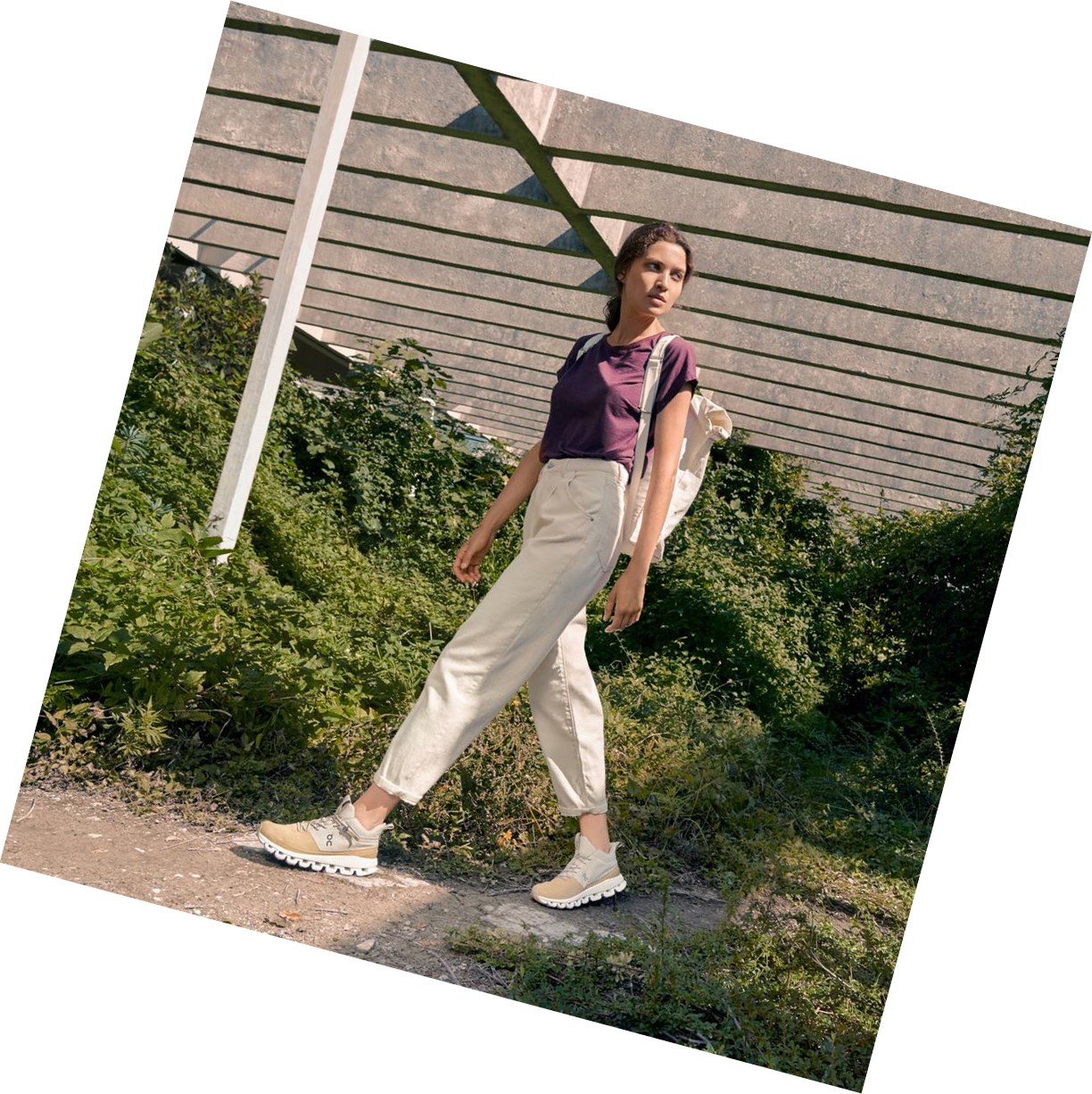 Scarpe Da Ginnastica Donna On Cloud Hi Beige Marroni | 01MGRNLZQ