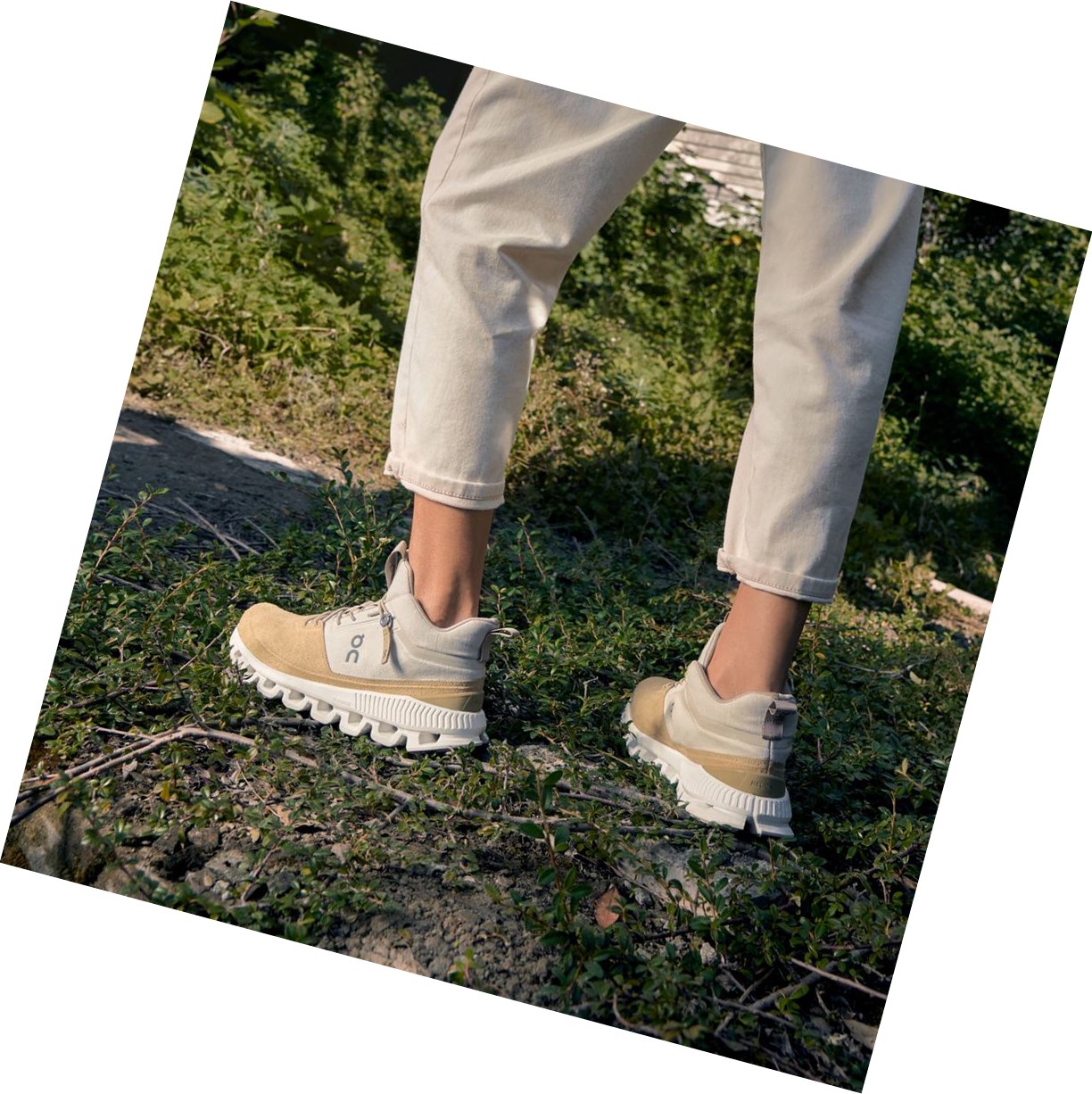 Scarpe Da Ginnastica Donna On Cloud Hi Beige Marroni | 01MGRNLZQ
