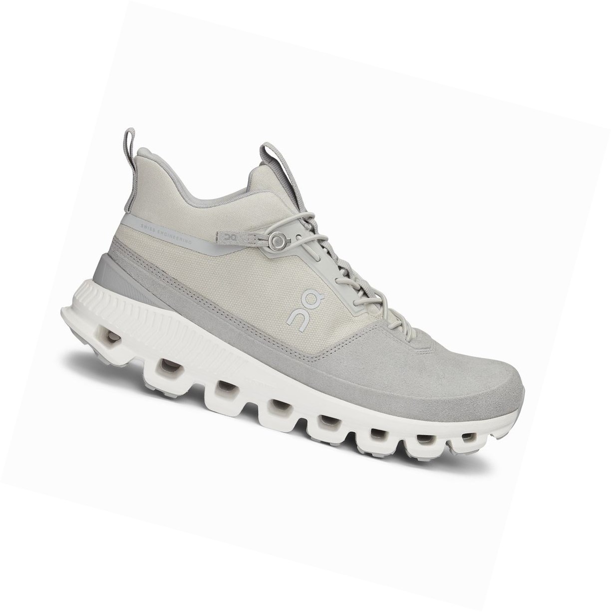 Scarpe Da Ginnastica Donna On Cloud Hi Beige Grigie | 58PHZUGAF