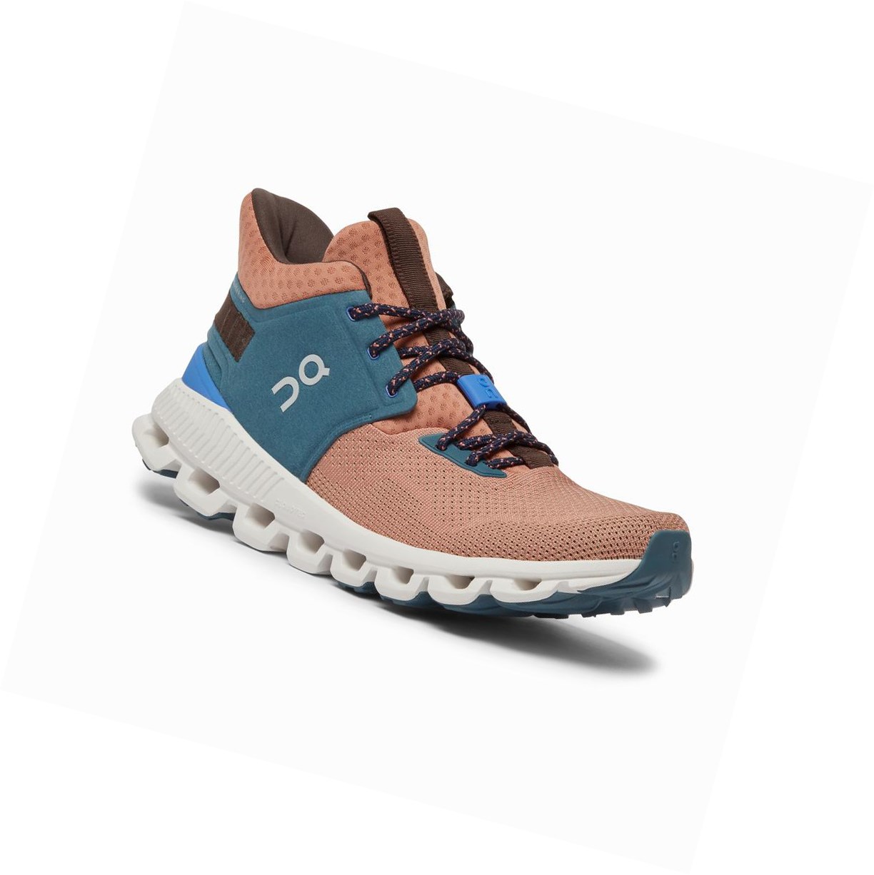 Scarpe Da Ginnastica Donna On Cloud Hi Edge Marroni Rosa | 16AEDIPMC