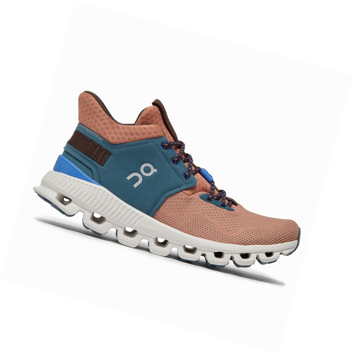 Scarpe Da Ginnastica Donna On Cloud Hi Edge Marroni Rosa | 16AEDIPMC