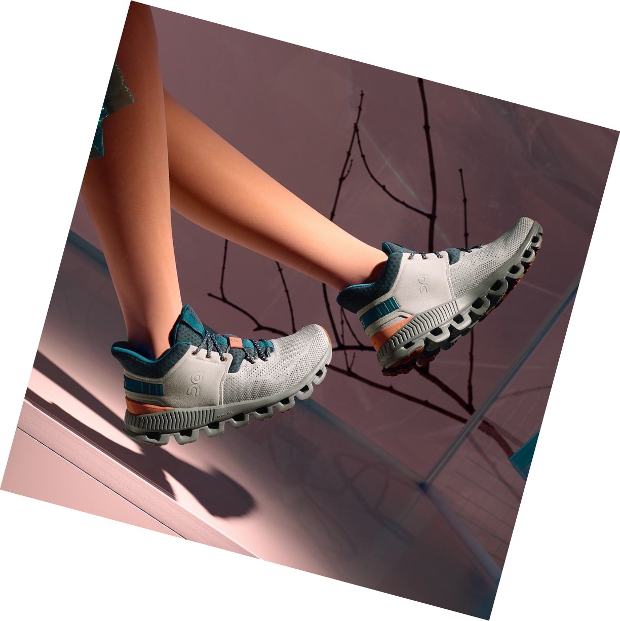 Scarpe Da Ginnastica Donna On Cloud Hi Edge Grigie | 21BOVHWZK