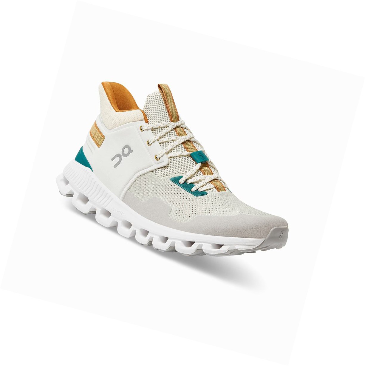 Scarpe Da Ginnastica Uomo On Cloud Hi Edge Khaki Bianche | 53QBISJVL