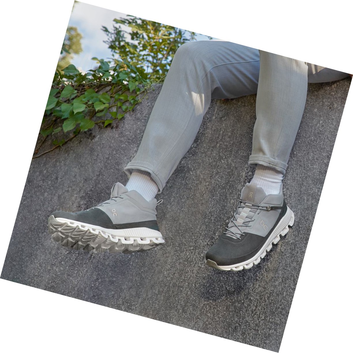 Scarpe Da Ginnastica Uomo On Cloud Hi Grigie Nere | 82GAVYTLO