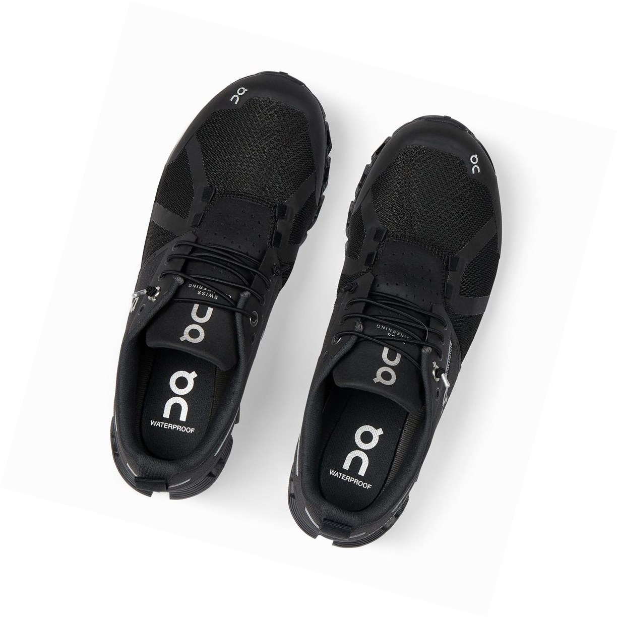 Scarpe Running Strada Donna On Cloud Impermeabili Nere | 49XWTKCOM