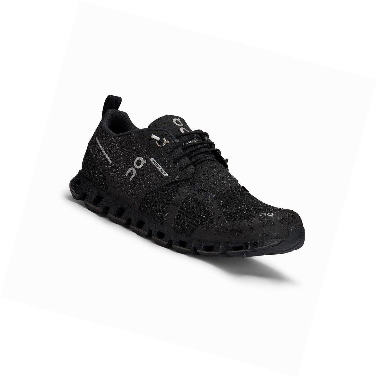 Scarpe Running Strada Donna On Cloud Impermeabili Nere | 49XWTKCOM
