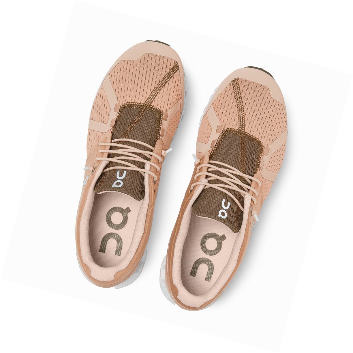 Scarpe Running Strada Donna On Cloud Marroni Rosa Camouflage | 93SOZNUCY
