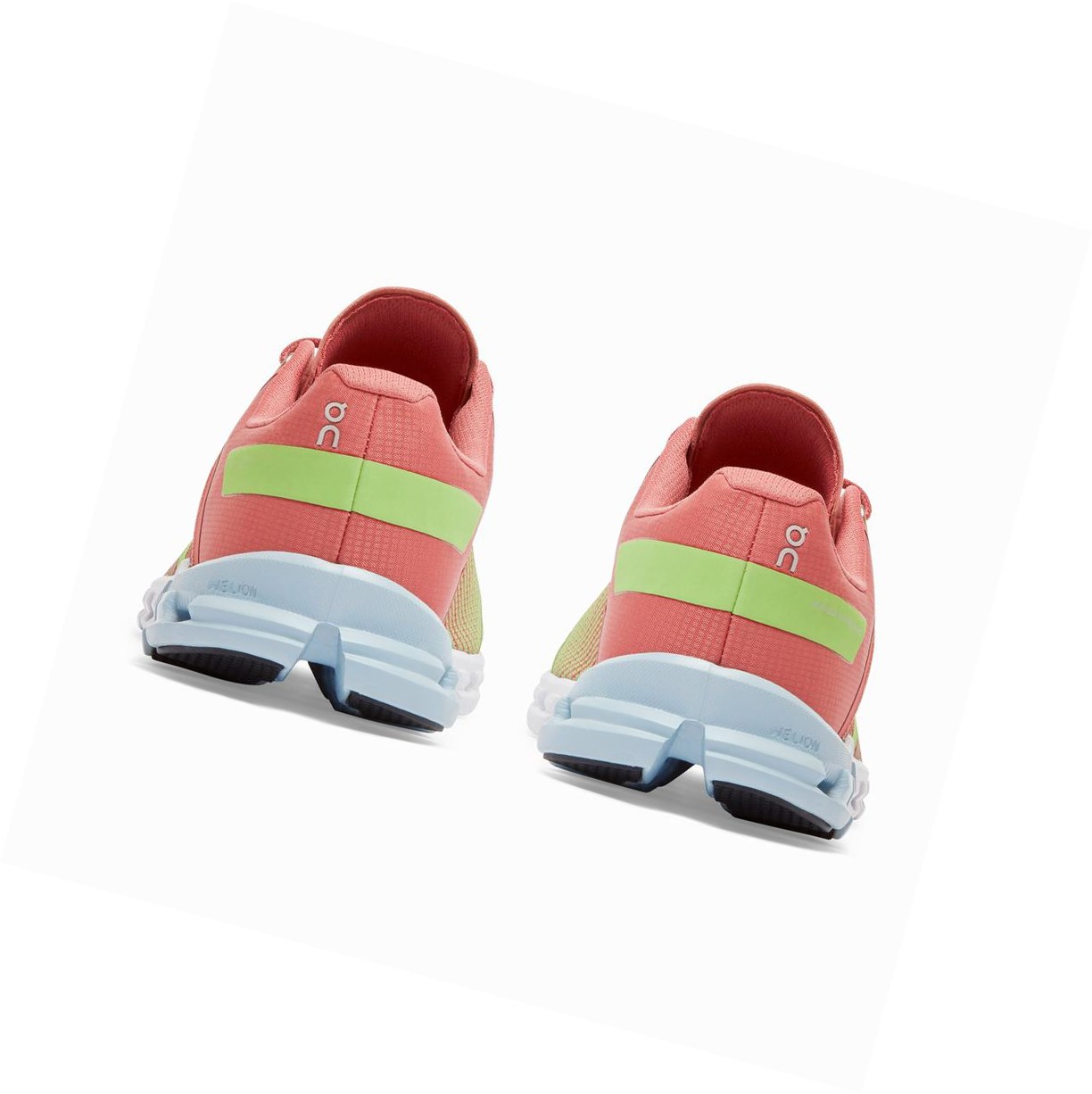 Scarpe Running Strada Donna On Cloudflow Verdi Rosa | 51VMSDUJT
