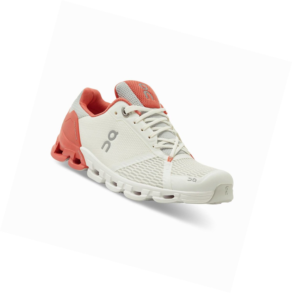 Scarpe Running Strada Donna On Cloudflyer Bianche Corallo | 42LBETMGQ