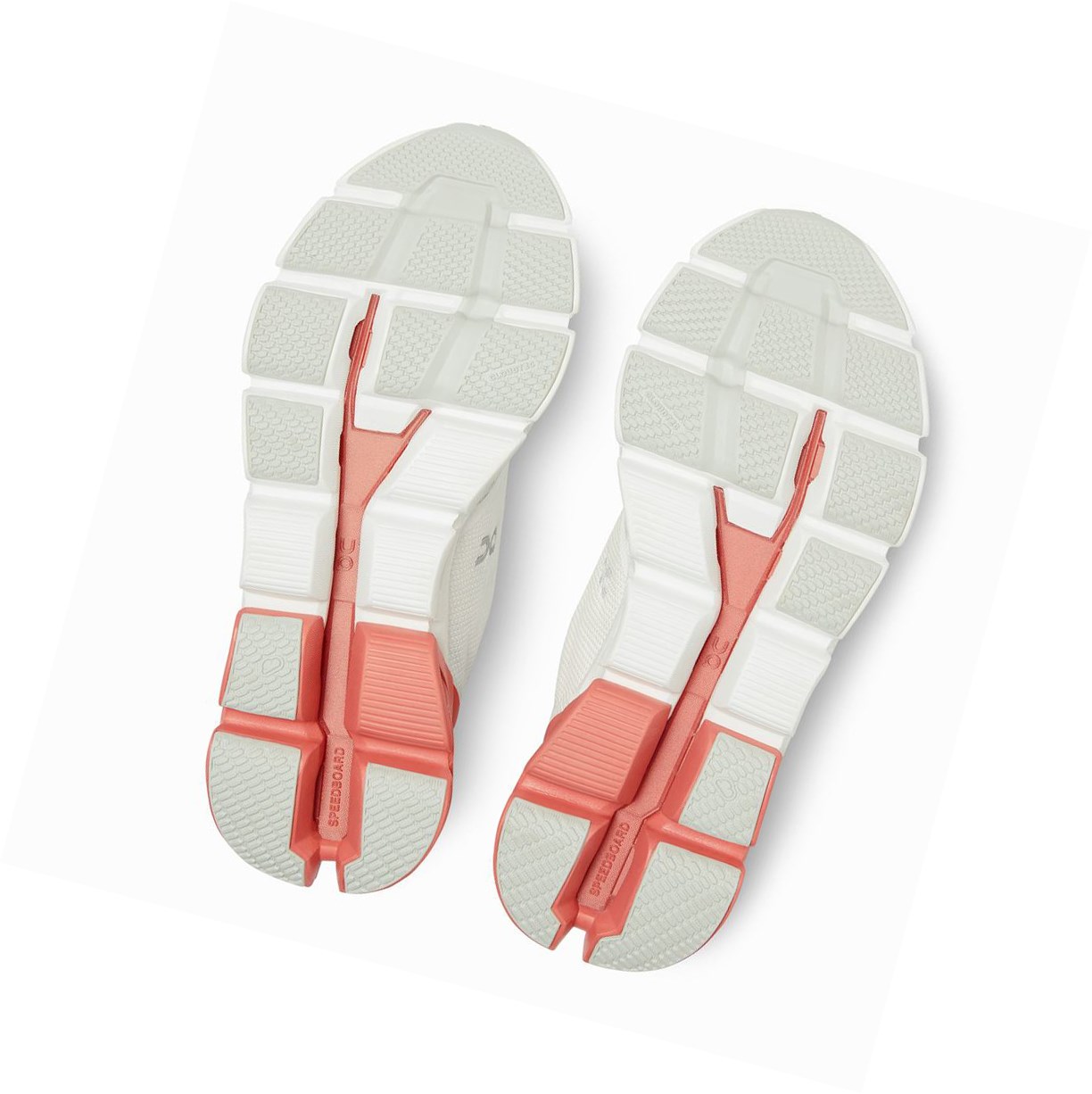 Scarpe Running Strada Donna On Cloudflyer Bianche Corallo | 42LBETMGQ