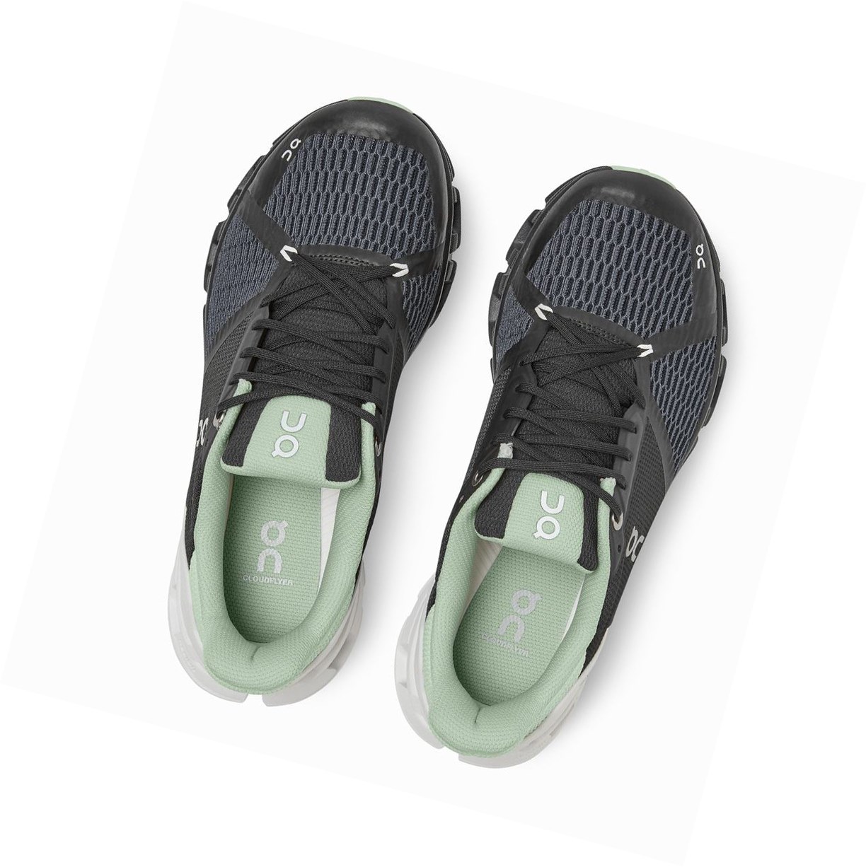 Scarpe Running Strada Donna On Cloudflyer Nere Bianche | 56ZFGSJDO