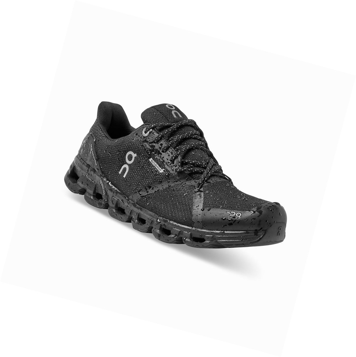 Scarpe Running Strada Donna On Cloudflyer Impermeabili Nere | 57BDZFOKU