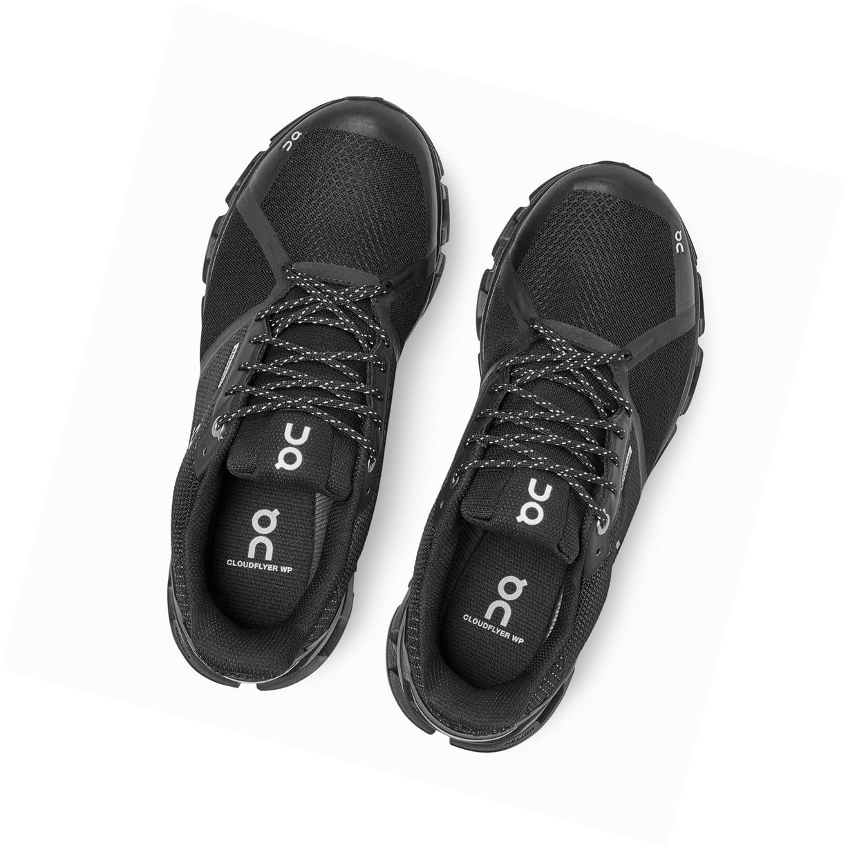 Scarpe Running Strada Donna On Cloudflyer Impermeabili Nere | 57BDZFOKU