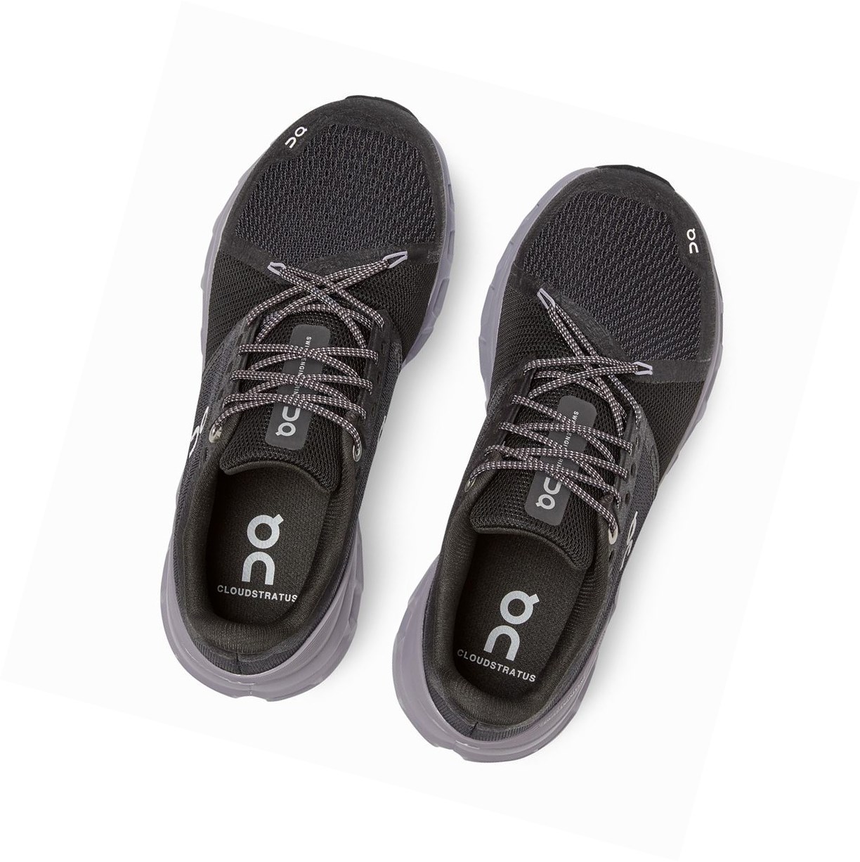 Scarpe Running Strada Donna On Cloudstratus Nere | 26YLPIGDB