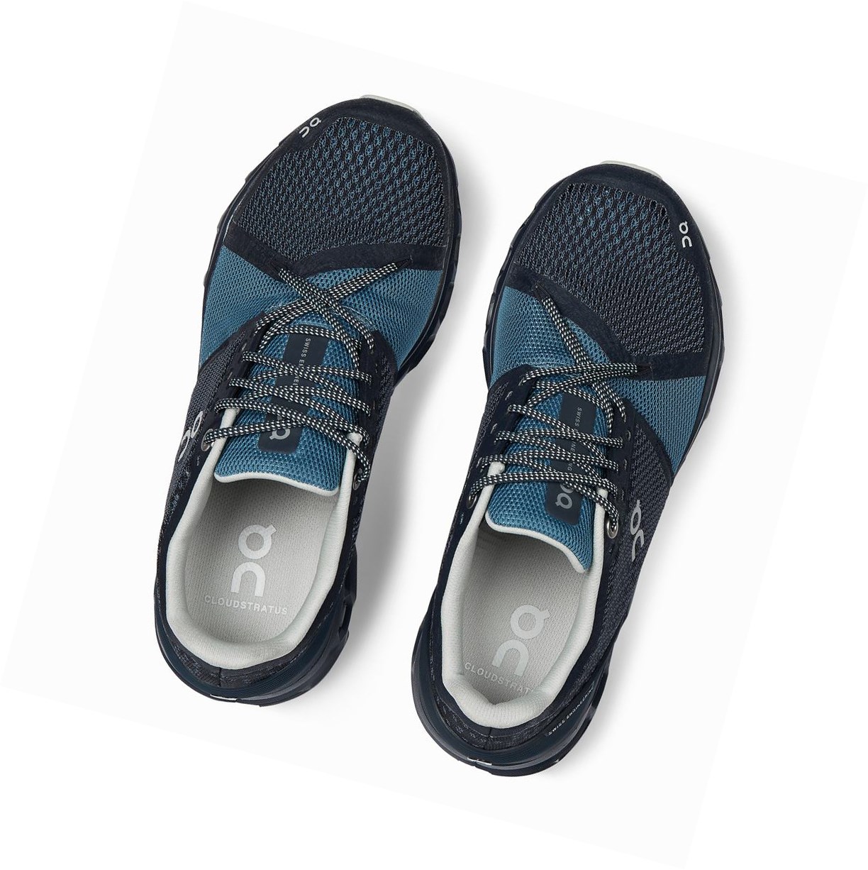 Scarpe Running Strada Donna On Cloudstratus Blu Marino | 54MRCQSYH